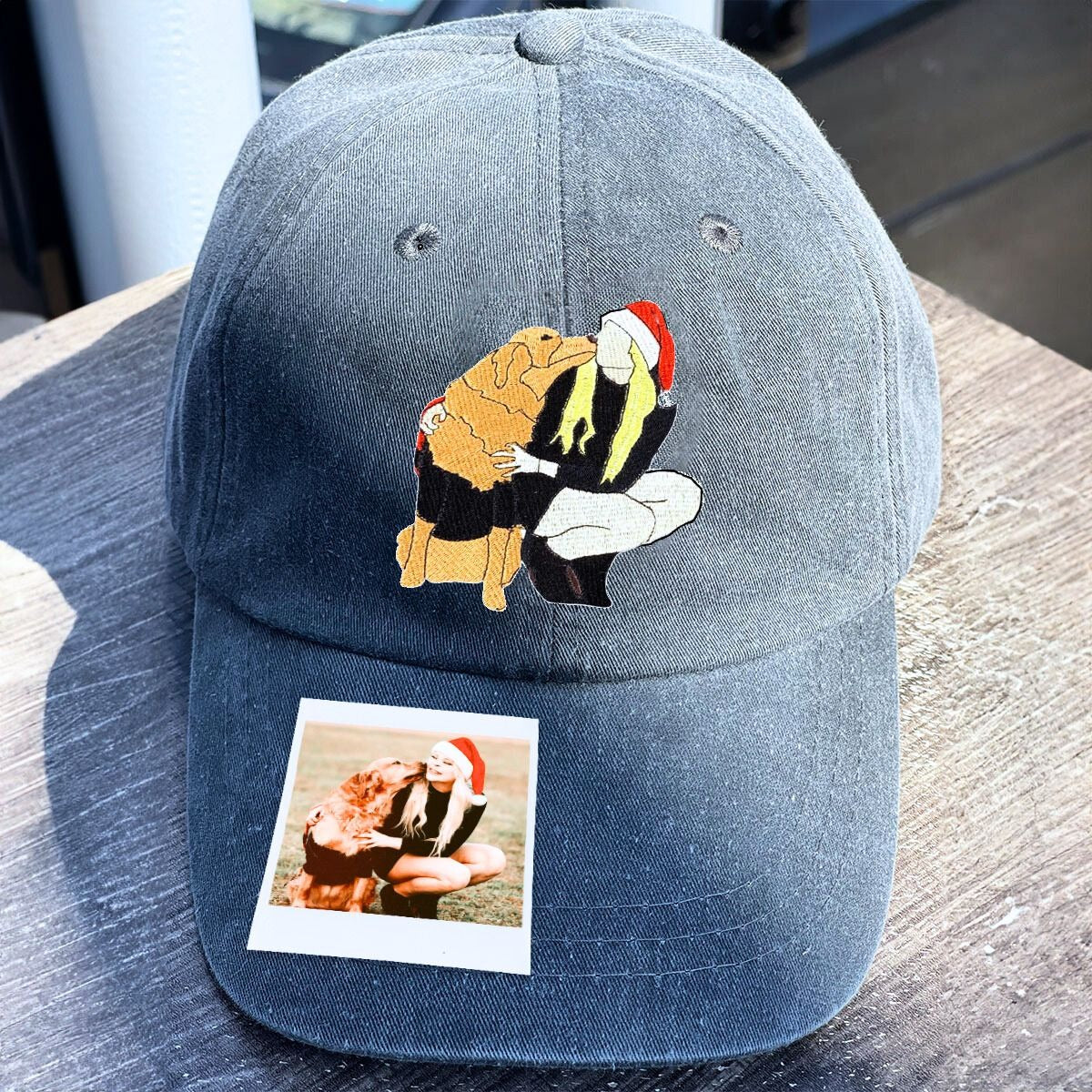 Dog Mom Hat from Photo, Embroidered Gift for Mother's Day
