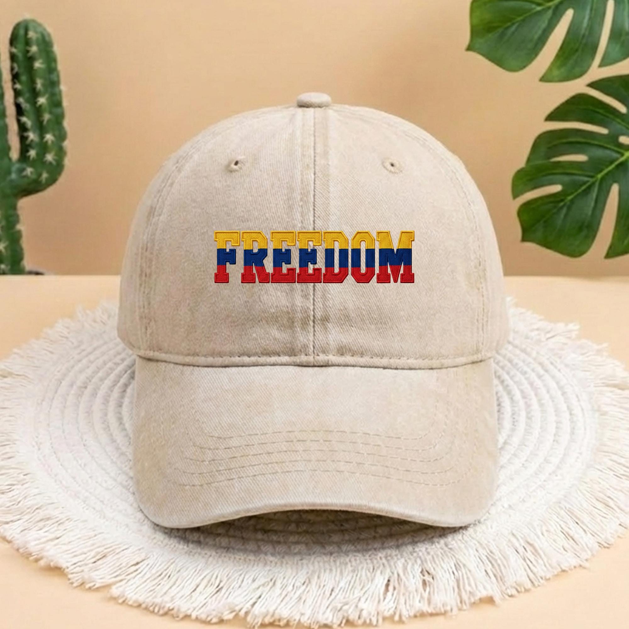 Venezuela Est 1811 Embroidered Baseball Cap, Venezuela Flag Cap, Venezuela Freedom Hat, Minimalist Venezuela Flag Sun Hat, Venezuela Protest