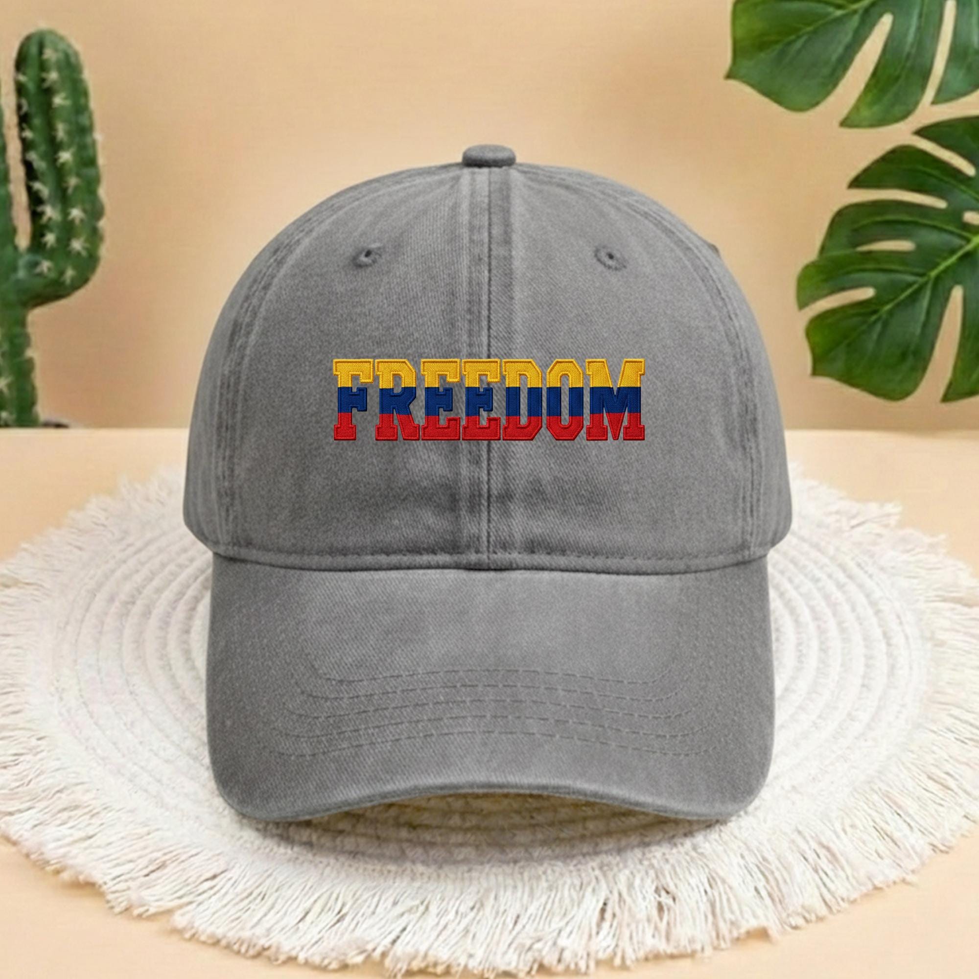 Venezuela Est 1811 Embroidered Baseball Cap, Venezuela Flag Cap, Venezuela Freedom Hat, Minimalist Venezuela Flag Sun Hat, Venezuela Protest