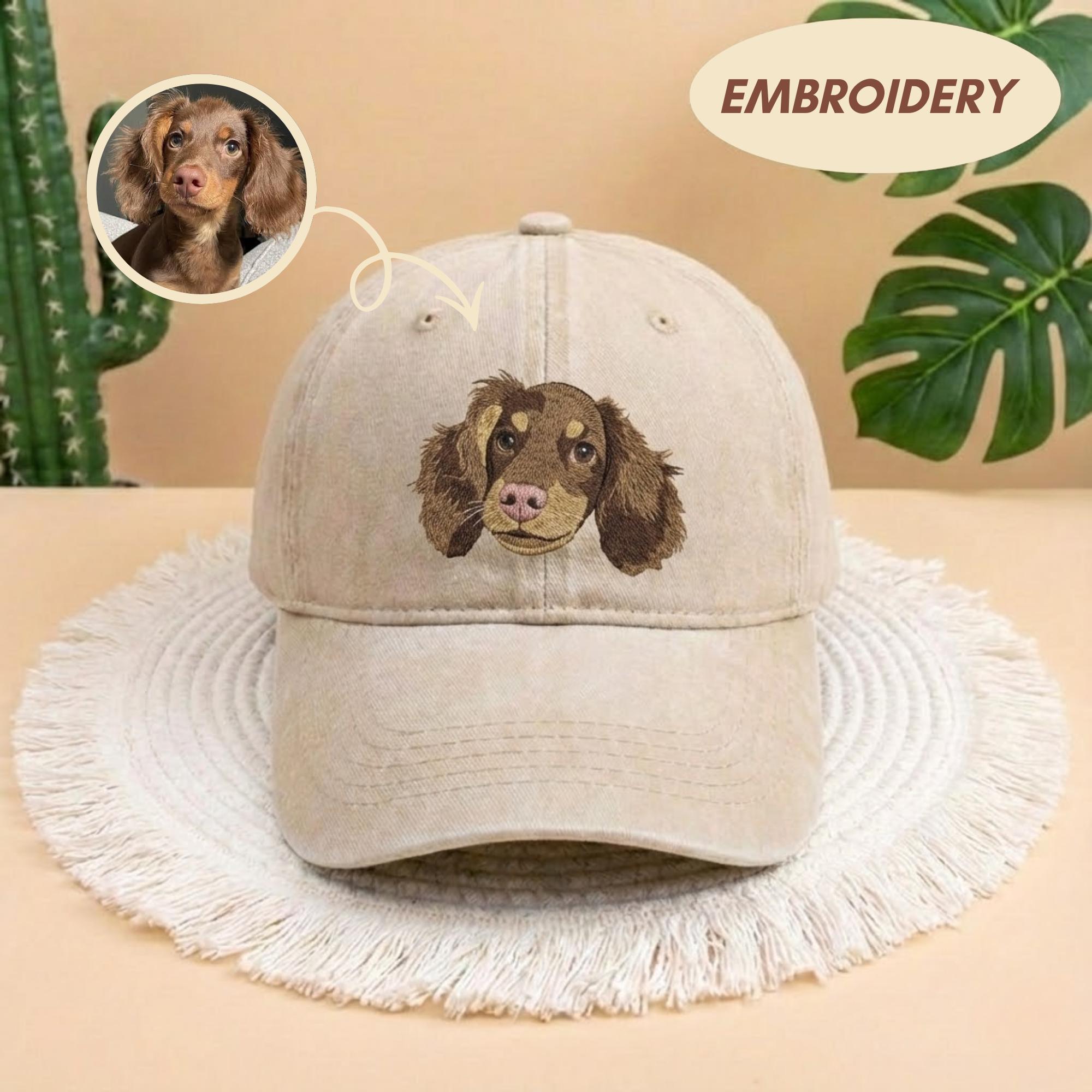 Custom Embrodered Pet Hat, Personalized Cotton Cap, Pet Lover Gift Custom Cat Hat Custom Pet Cap Dog Hat Custom Dog Baseball Cap Dog Mom Hat