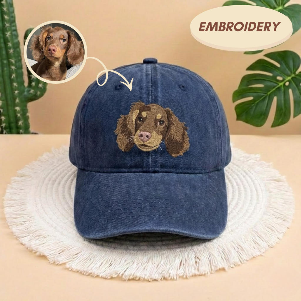 Custom Embrodered Pet Hat, Personalized Cotton Cap, Pet Lover Gift Custom Cat Hat Custom Pet Cap Dog Hat Custom Dog Baseball Cap Dog Mom Hat