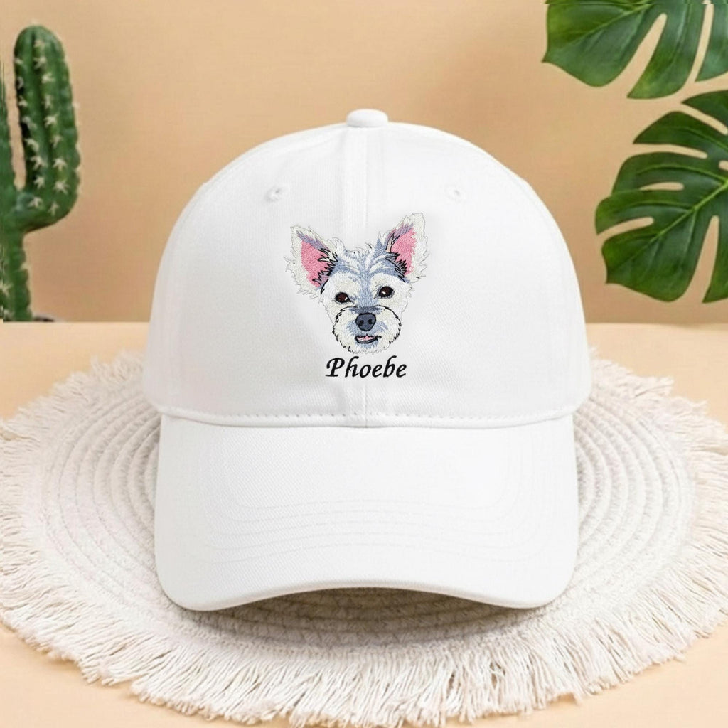 Custom Embroidered Pet Photo Hat: Personalized Dog & Cat Baseball Cap, Custom Cat Hat Custom Pet Cap Dog Hat Custom Dog Baseball Cap Dog Mom