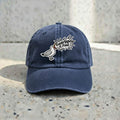 Embroidered Seagull Dad Hat, Funny Meme Baseball Cap, Navy Cotton