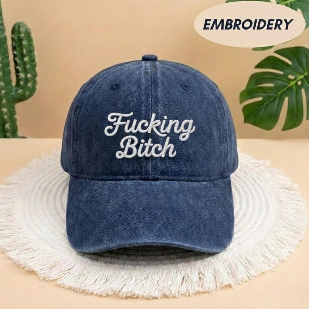 Feminist Embroidered Hat, Anti ICE Protest Cap, Strong Woman Graphic Cap, Bold Statement Hat, Unapologetic Feminism Cap