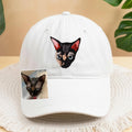 Custom Embroidered Pet Photo Dad Hat – Personalized Dog and Cat Baseball Cap, Gift for Dog Lovers, Personalized Dog/Cat Cap