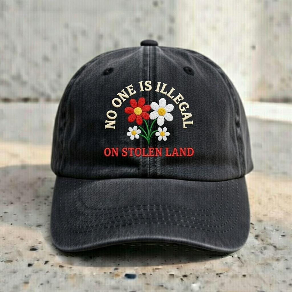 Embroidered Abolish ICE Hat, Progressive Political Cap