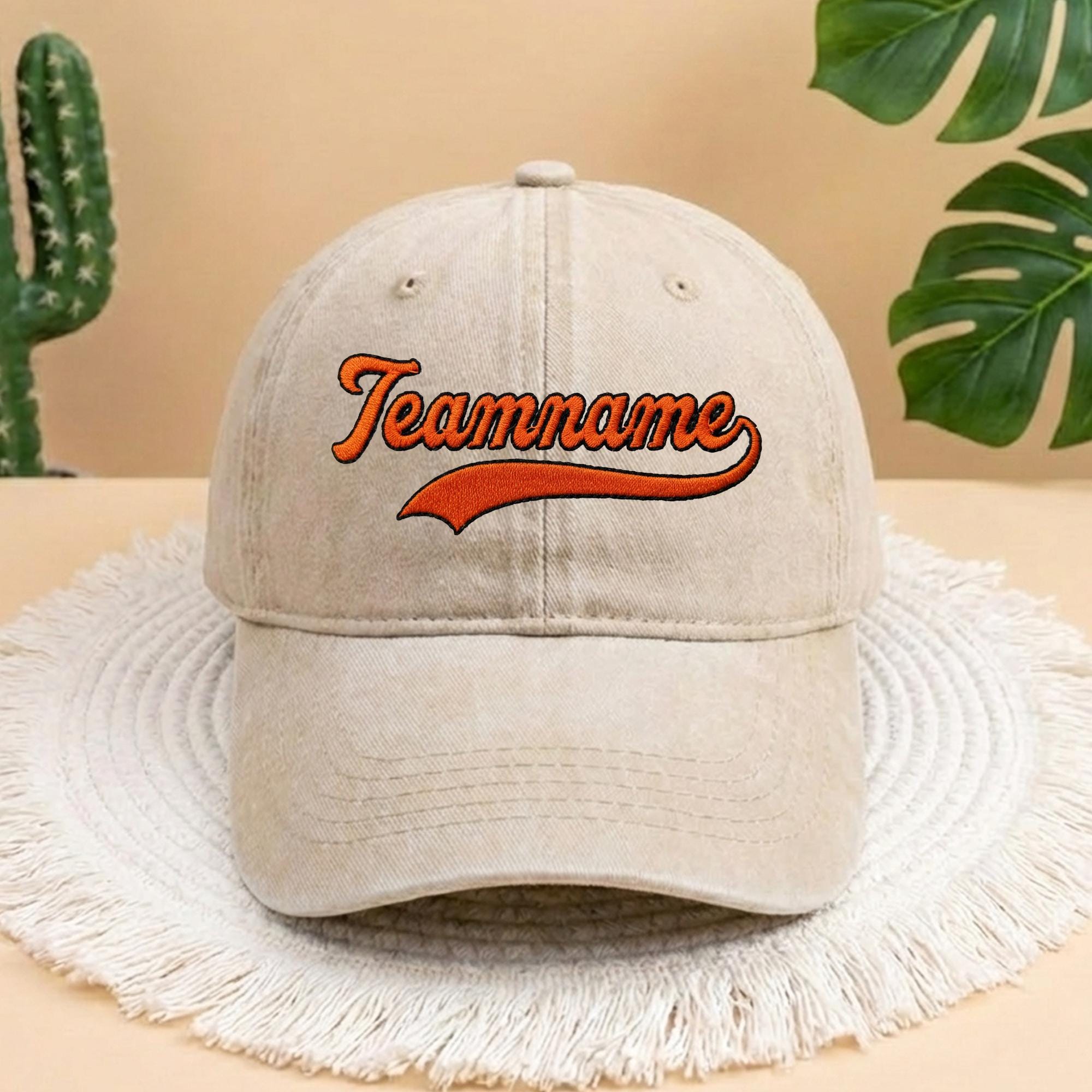 Custom Team Name Embroidered Baseball Cap, Game Day Hat, Cute Embroidered Team Hat, College Team Hat, Sports Team Cap, Baseball Team Cap