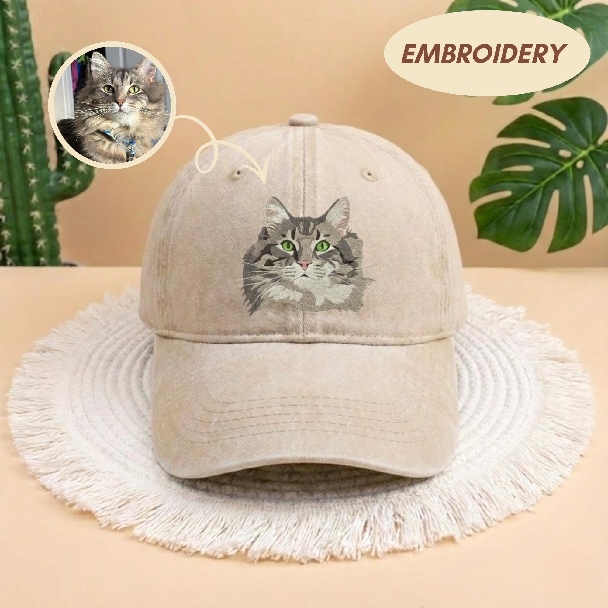 Custom Embrodered Pet Hat, Personalized Cotton Cap, Pet Lover Gift Custom Cat Hat Custom Pet Cap Dog Hat Custom Dog Baseball Cap Dog Mom Hat