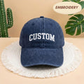 Personalized Text Hat, Custom Logo Embroidered Hat, Retro Baseball Hat, Vintage Style Trucker Hat, Fathers Day Gift, Gift for New Dad Mom