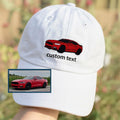 Embroidered Car Photo Baseball Cap – Personalized Gift for Him, Motorbike Custom Cap, Helicopter Embroidered Hat, Father Day Gift