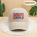 I'm Here For The Benito Bowl Embroidered Hat, Puerto Rico Football, Football Cap, Game Day Fan Gift, Funny Football Hat