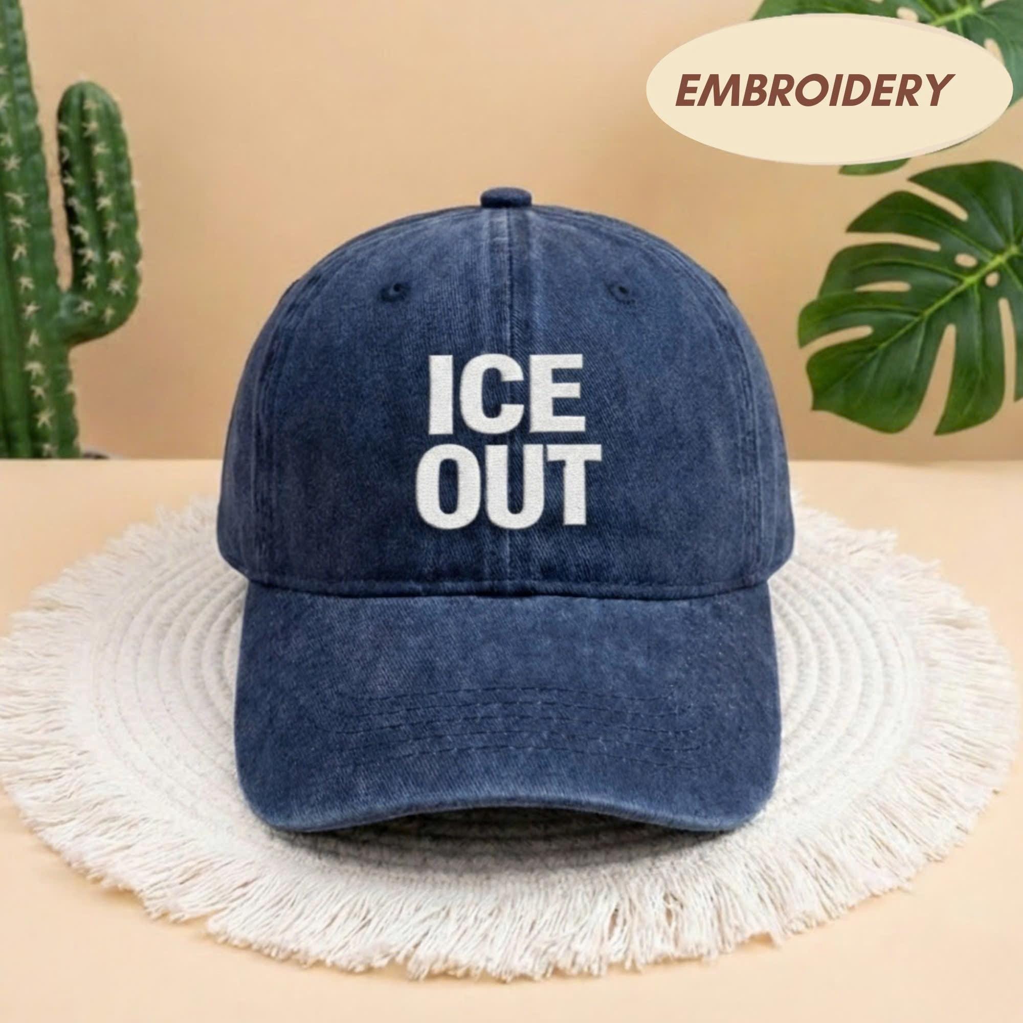 Ice Out hat, Anti-Ice Minnesota protest, activist gift, Minneapolis, Abolish ICE Cap, Social Justice Feminist Protest Cap, Pro Immigration